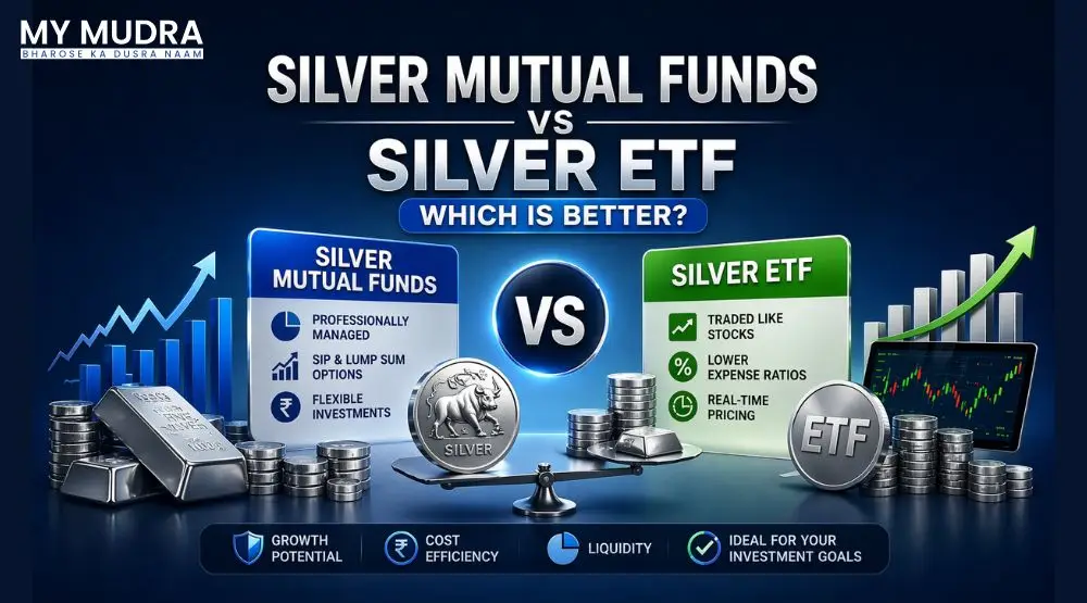 Silver ETF vs mutual fund comparison India 2026 costs returns SIP and taxation