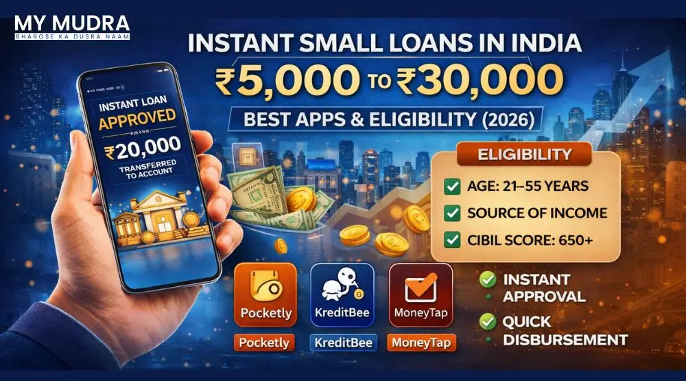 Instant Small Loans in India (₹5,000 to ₹30,000) – Best Apps & Eligibility (2026)