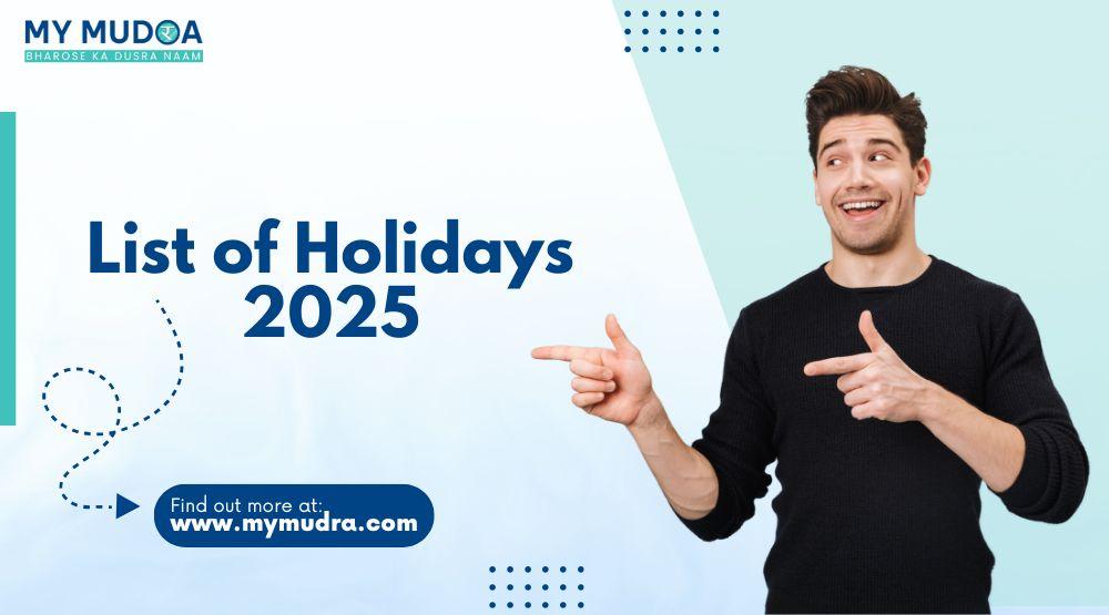 List of Holidays 2025
