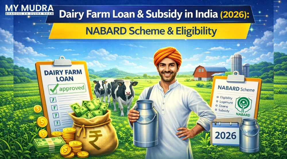 Dairy farm loan and subsidy in India with farmer