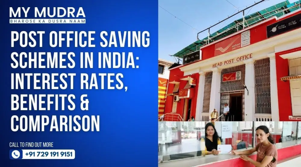 Post office saving schemes in India showing interest rates, benefits and scheme comparison
