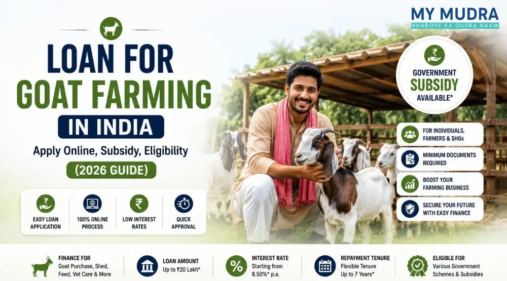 Loan for Goat Farming in India – Apply Online, Subsidy, Eligibility (2026 Guide)