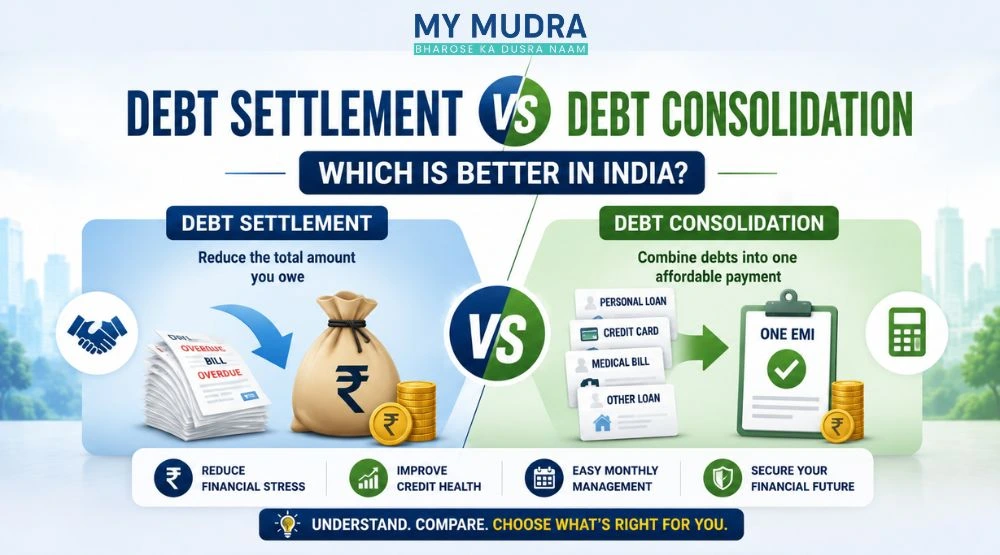 Debt Settlement vs Debt Consolidation comparison in India