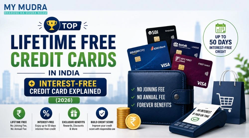 Top Lifetime Free Credit Cards in India (2026) + Interest-Free Period Explained