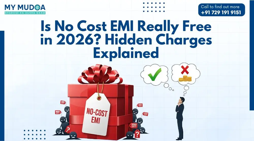 Customer calculating hidden charges on a No Cost EMI purchase in 2026